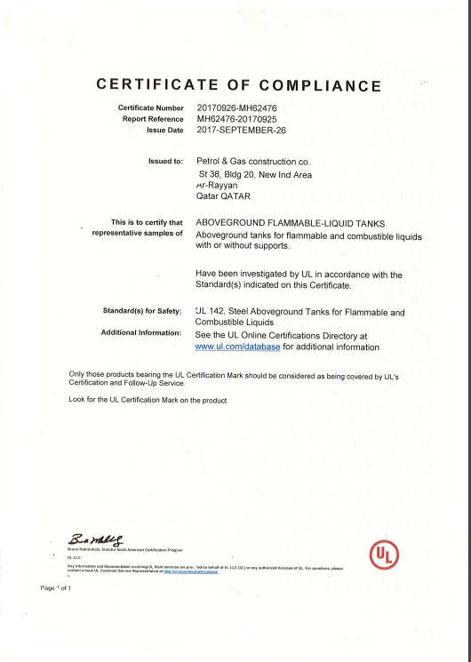ISO 9001:2015 Certificate